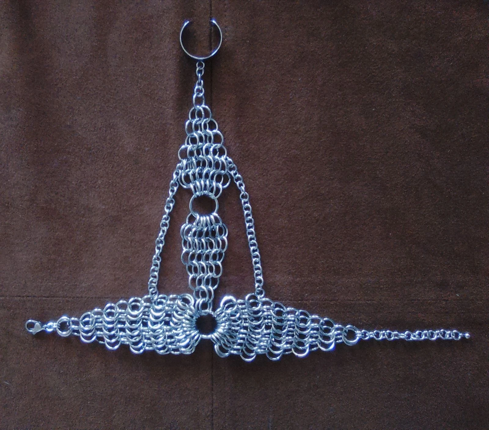 Pulsera brazalete anillo cadena europea – photo 4